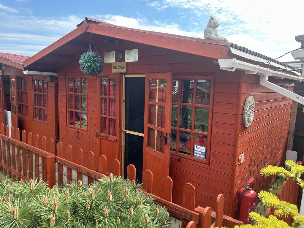 The Cabin, our quiet space for small pets and birds