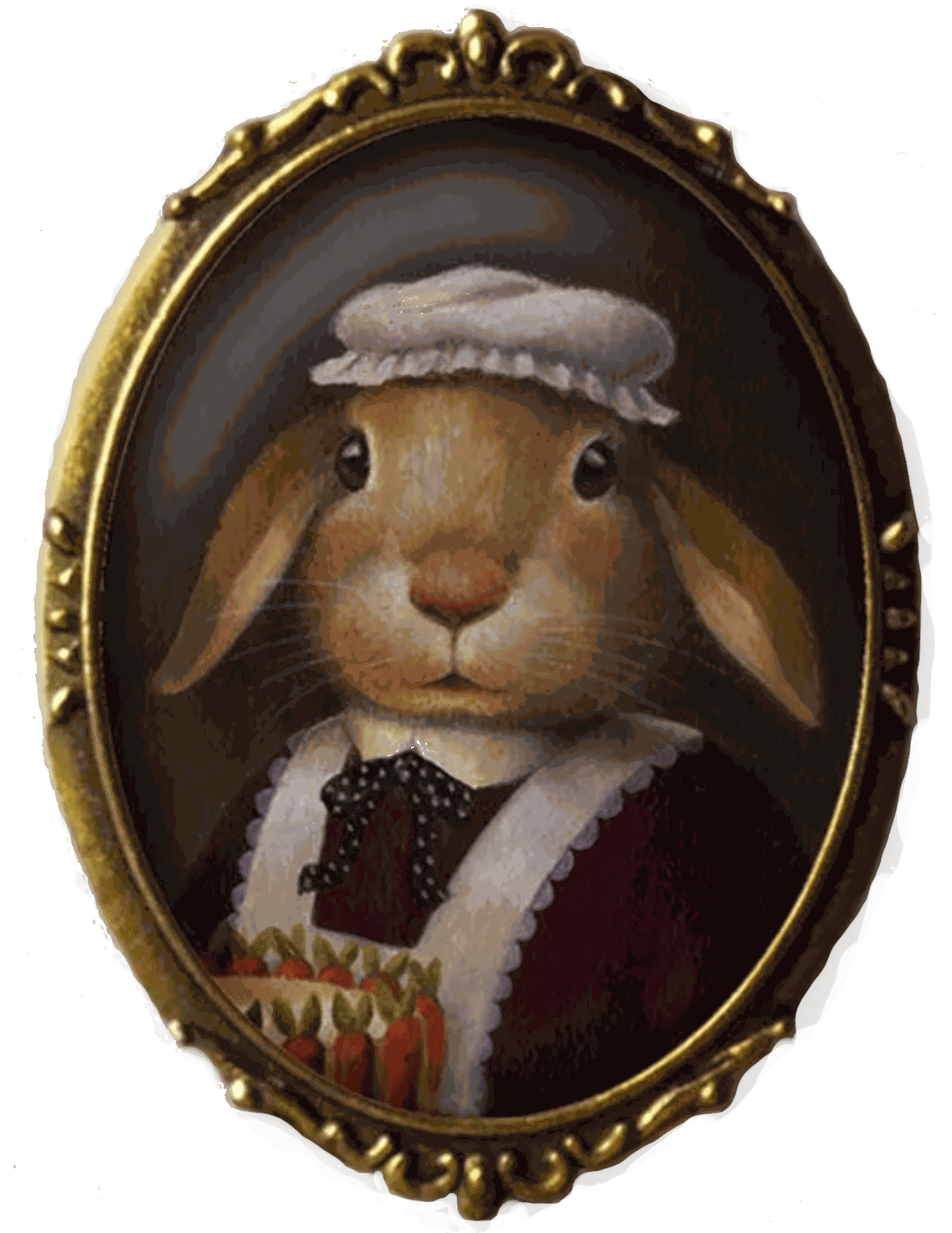 Portrait of a rabbit housekeeper